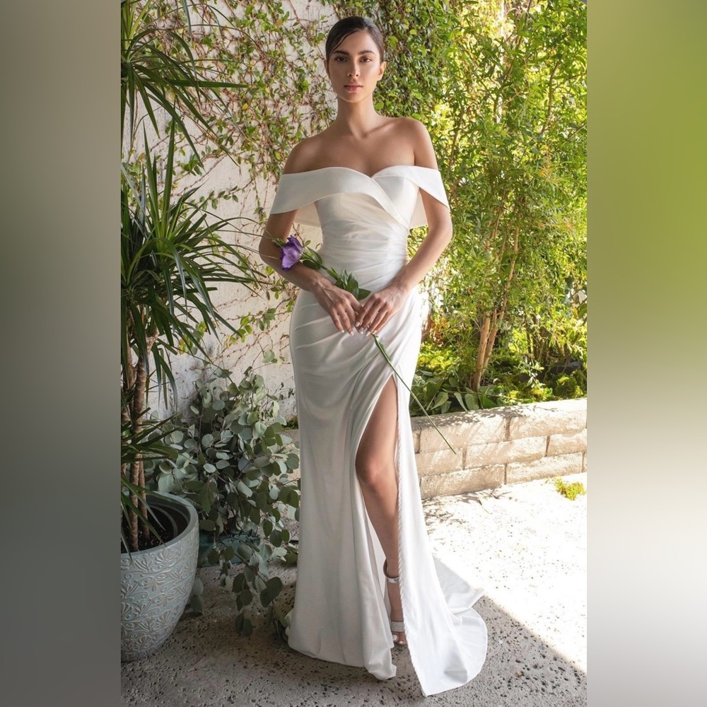 White Off Shoulder by Cinderella Divine